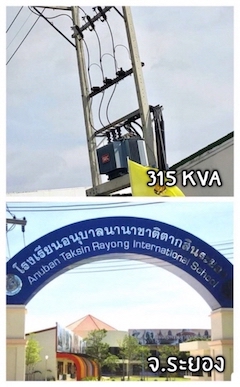 ติดตั้ง​หม้อแปลง​ไฟฟ้า